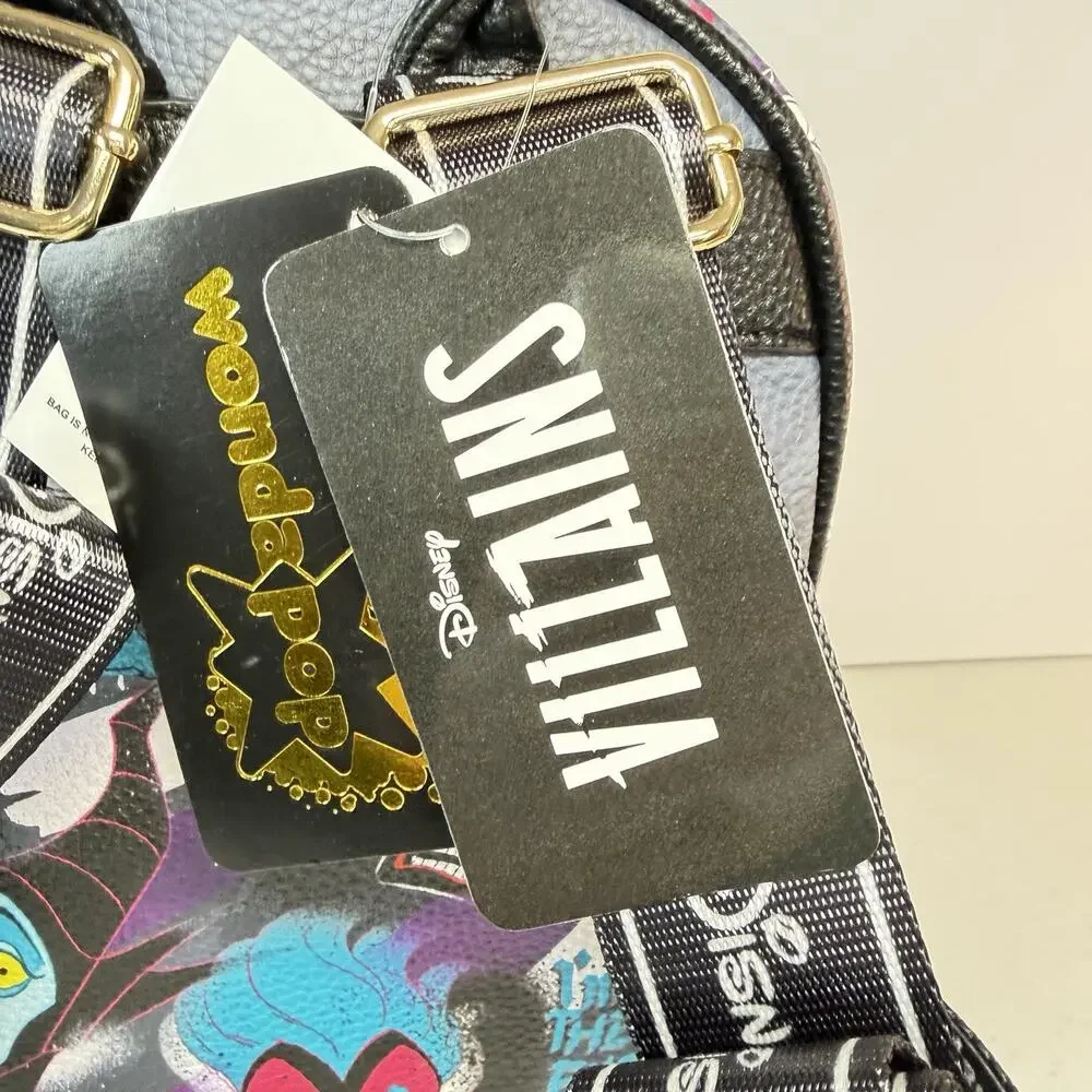 Disney Villains WandaPop 11” Vegan Leather Mini Backpack Authentic NWT
